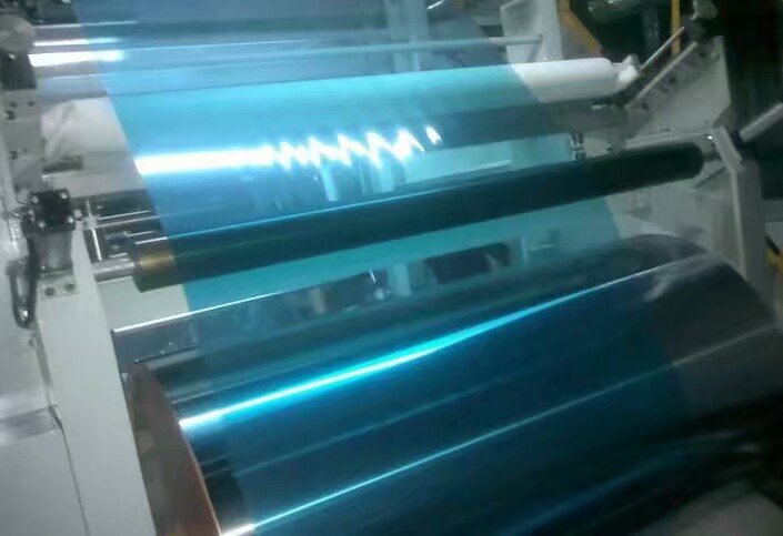 синяя пленка PE / PVC